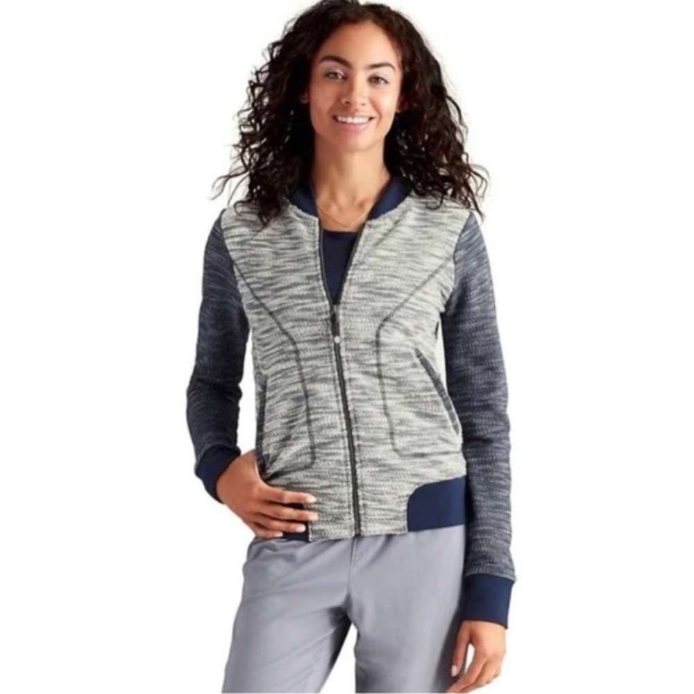 Athleta Bombastic Slub Bomber Jacket
